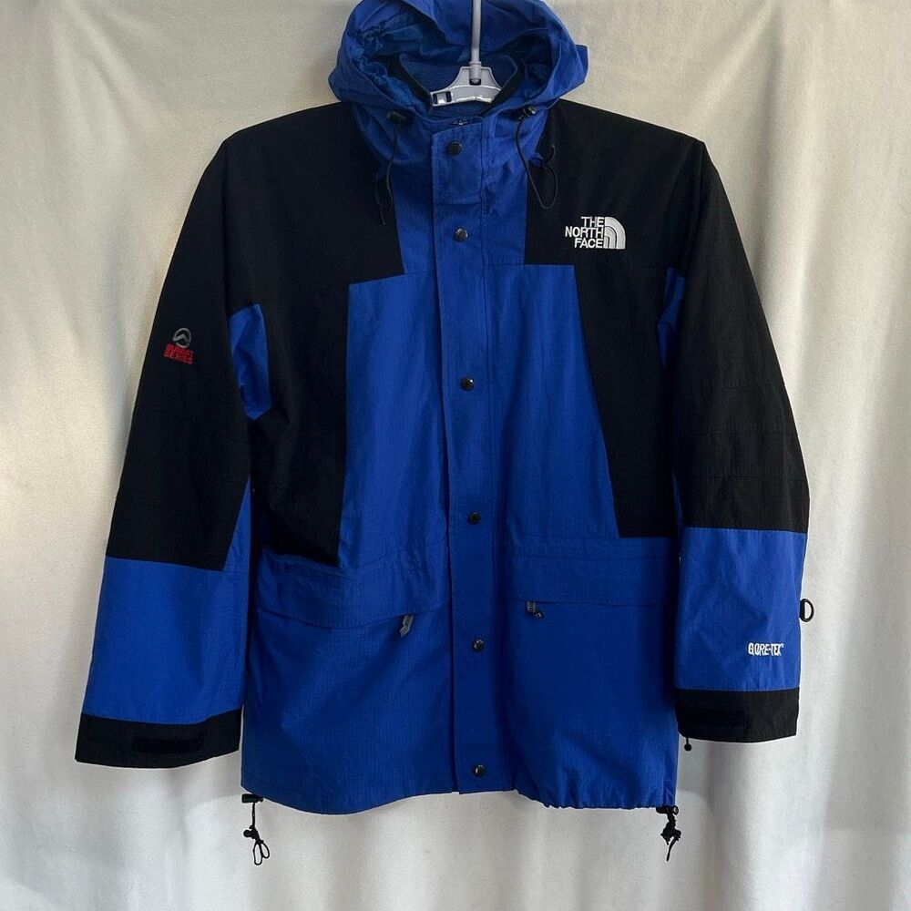 Vtg The North Face Summit Series Gore-Tex Mountain Jacket Coat Mens Sz XXL Blue